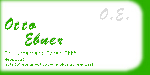 otto ebner business card