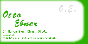 otto ebner business card